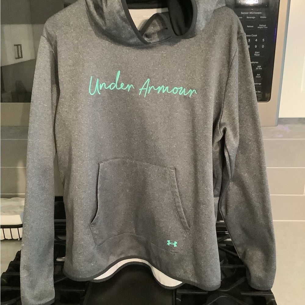 Ladies Gray Hoodie size large